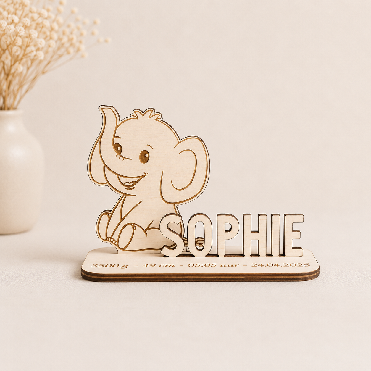 Little Moments | Houten Geboortekaartjes